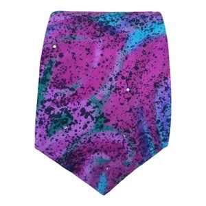 SANTOSTEFANO Pink Art Stras Silk Tie HANDMADE ITALY 57"/ 3.7" EC